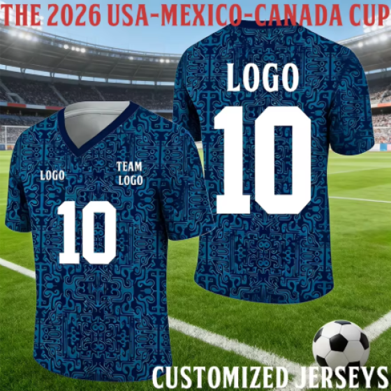 2026 Canada-US-Mexico Cup|Customized football jersey|Breathable and quick-drying|National team uniform|