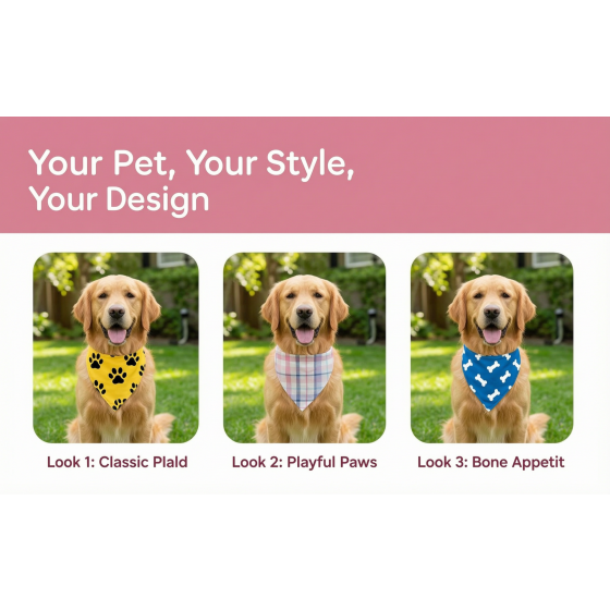 Pet wet wipes for dogs and cats. Dog and cat bibs, aprons, headbands, accessories. Cute style. Mini English short teddy bear, Balinese bear neck accessories.