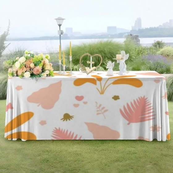 Rectangle Table Cloth, Elastic Fitted Tablecloths for Picnic, Stretch Washable Patio Table Cover for Outdoor, Camping, Banquet and Parties