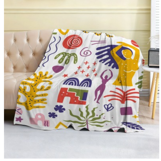 Large Flannel Fleece Throw Blanket- Cozy Lightweight Thick Blanket - All Seasons Suitable for Women, Men and Kids